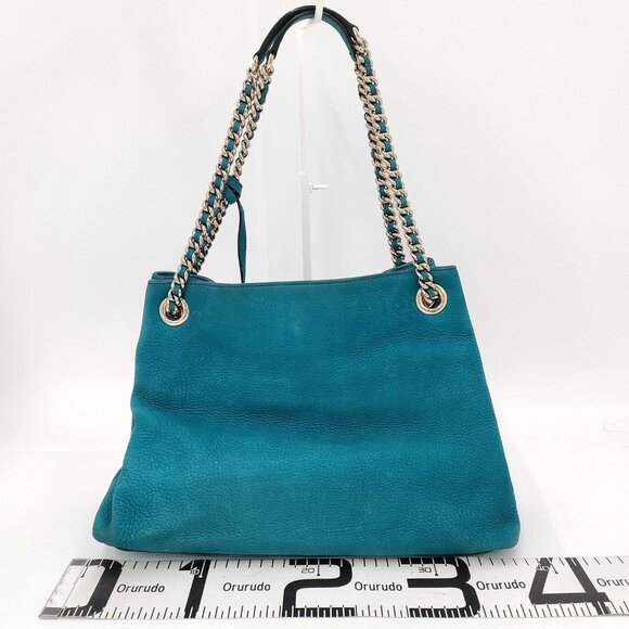 Gucci Soho Chain Tote – Teal Pebbled Leather - Picture 2 of 11